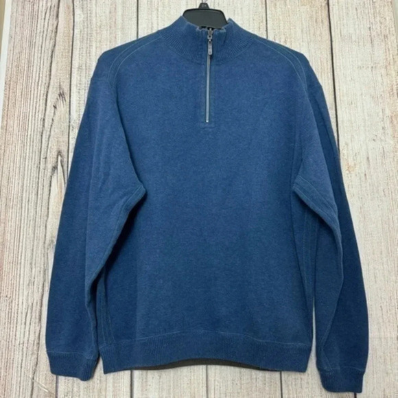 Tommy Bahama Sweaters - Tommy Bahama Mens Quarte Zip Reversible pullover Sweaters size Medium